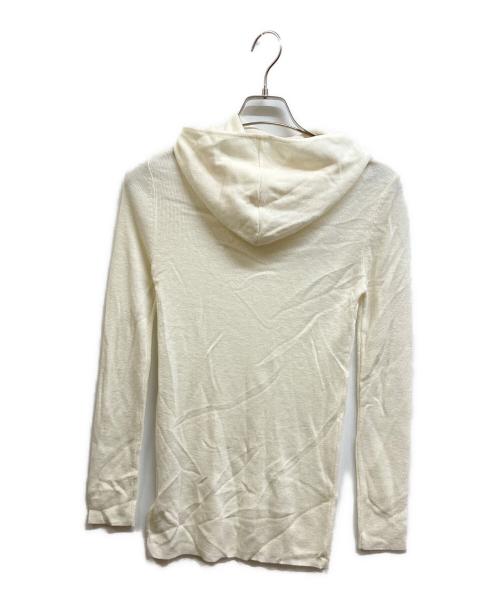 Whim Gazette（ウィムガゼット）Whim Gazette (ウィムガゼット) リブフードプルオーバー ホワイト サイズ:Free 未使用品の古着・服飾アイテム