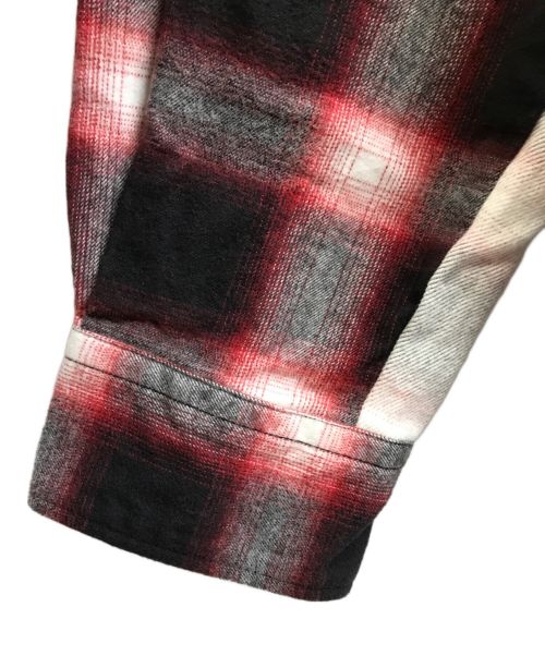 SEQUEL（シークエル）SEQUEL (シークエル) LINE NEL CHECK SHIRT レッド サイズ:XLの古着・服飾アイテム