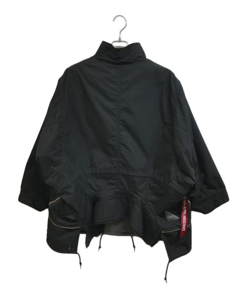 ALPHA（アルファ）ALPHA (アルファ) beautiful people (ビューティフルピープル) Alpha double-end c/n mods coat ブラック×グレー サイズ:Sの古着・服飾アイテム