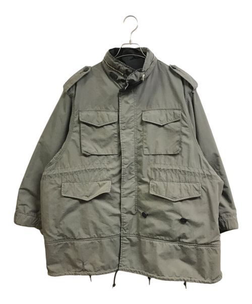 ALPHA（アルファ）ALPHA (アルファ) beautiful people (ビューティフルピープル) Alpha double-end c/n mods coat ブラック×グレー サイズ:Sの古着・服飾アイテム