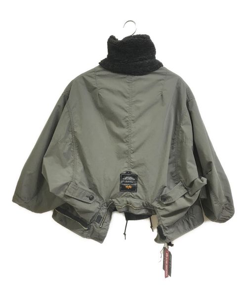 ALPHA（アルファ）ALPHA (アルファ) beautiful people (ビューティフルピープル) Alpha double-end c/n mods coat ブラック×グレー サイズ:Sの古着・服飾アイテム