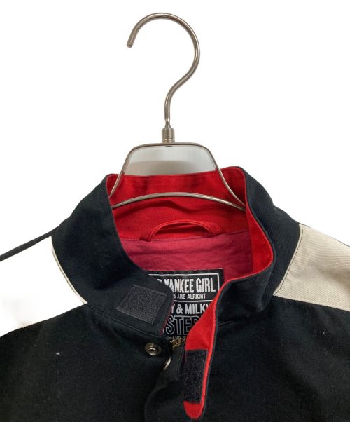 Hysteric Glamour（ヒステリックグラマー）Hysteric Glamour (ヒステリックグラマー) レイシングピットクルージャケット レッド×ブラック サイズ:Lの古着・服飾アイテム