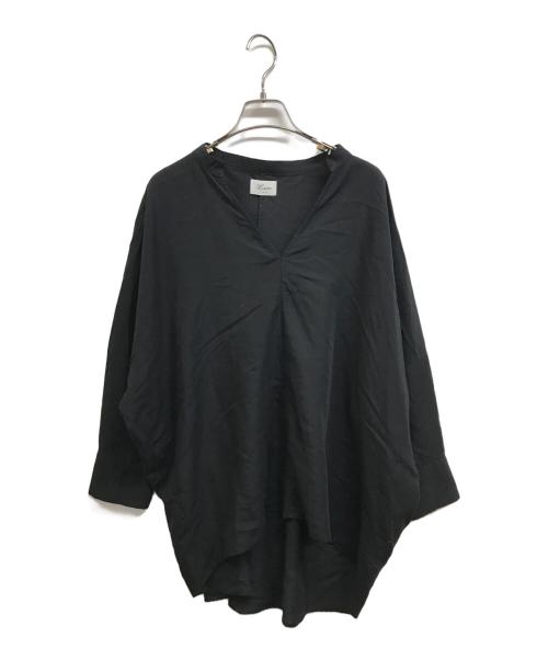 Lisiere（リジェール）Lisiere (リジェール) Vネックブラウス ドルマンスリーブ ブラック サイズ:記載なしの古着・服飾アイテム