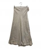 Whim Gazetteウィムガゼット）の古着「テンセル?繊維使用ロングスカート」｜ベージュ