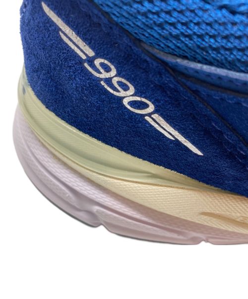 NEW BALANCE（ニューバランス）NEW BALANCE (ニューバランス) Aime Leon Dore (エメ レオン ドレ) 990v4 ブルー サイズ:US08 1/2の古着・服飾アイテム