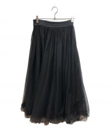 Fabiana Filippi（ファビアナフィリッピ）の古着「チュールスカート」｜ブラック