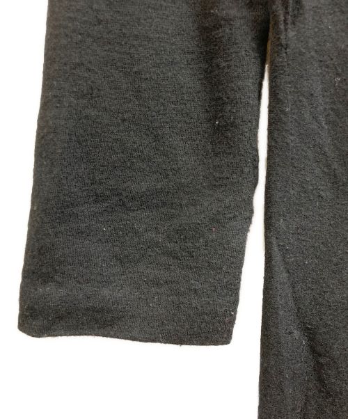 yohji yamamoto+noir（ヨウジヤマモトプリュスノアール）yohji yamamoto+noir (ヨウジヤマモトプリュスノアール) ウールレーヨンデザインワンピース ブラック サイズ:1の古着・服飾アイテム