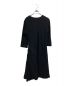 yohji yamamoto+noir（ヨウジヤマモトプリュスノアール）の古着「ウールレーヨンデザインワンピース」｜ブラック