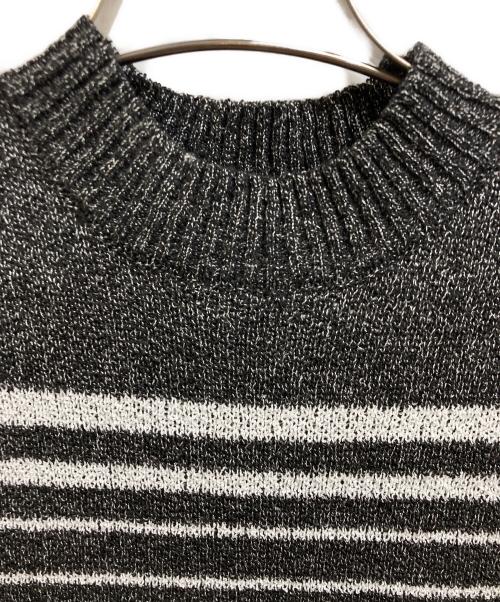 darich（ダーリッチ）darich (ダーリッチ) パイルロゴボーダーニットミニワンピース グレー サイズ:Freeの古着・服飾アイテム