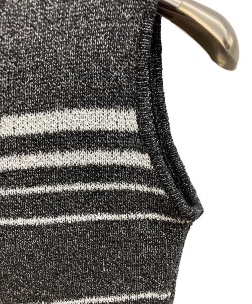 darich（ダーリッチ）darich (ダーリッチ) パイルロゴボーダーニットミニワンピース グレー サイズ:Freeの古着・服飾アイテム