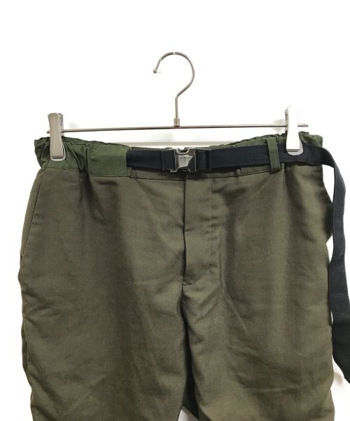 sacai（サカイ）sacai (サカイ) SUITING PANTS グリーン サイズ:2の古着・服飾アイテム