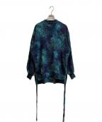 SHAREEFシャリーフ）の古着「PILE JQ MOCK NECK L/S PO」｜ブルー