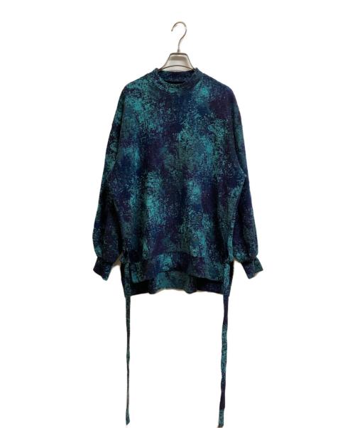 SHAREEF（シャリーフ）SHAREEF (シャリーフ) PILE JQ MOCK NECK L/S PO ブルー サイズ:1の古着・服飾アイテム