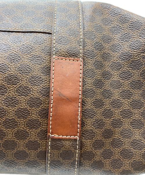 CELINE（セリーヌ）CELINE (セリーヌ) マカダム柄トートバッグ ブラウン×パープルの古着・服飾アイテム