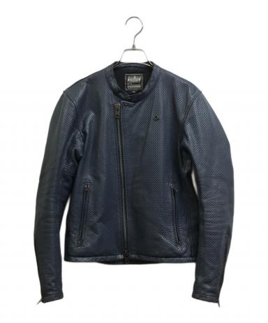 中古・古着通販】KADOYA (カドヤ) パンチングレザーライダース