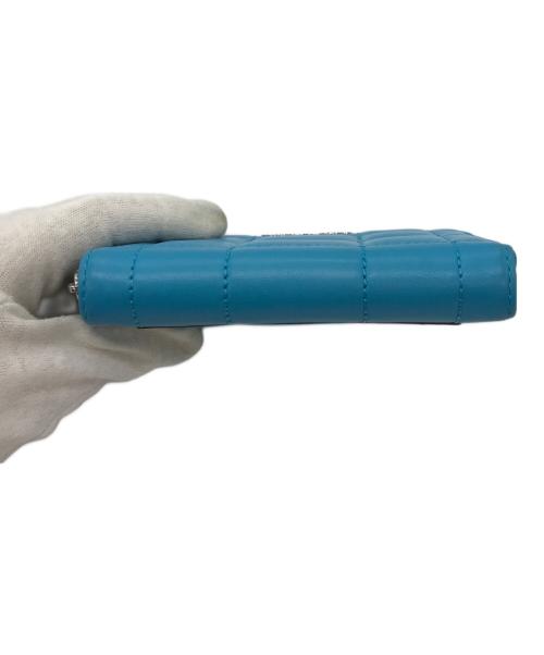 MICHAEL KORS（マイケル・コース）MICHAEL KORS (マイケルコース) JET SET キルテッドレザーウォレットスモール ブルーの古着・服飾アイテム