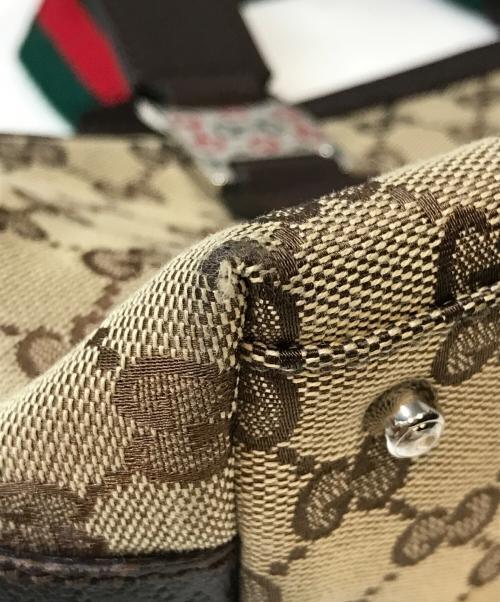GUCCI（グッチ）GUCCI (グッチ) シェリーライン ハンドバッグ ベージュの古着・服飾アイテム