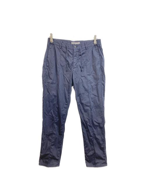 giab's ARCHIVIO（ジャブス アルキヴィオ）giab's ARCHIVIO (ジャブス アルキヴィオ) ノープリーツ ストレッチ ナイロン リラックスパンツMASACCIO/M1 ネイビー サイズ:46の古着・服飾アイテム