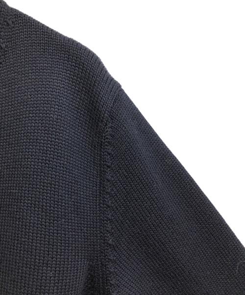 Zanone（ザノーネ）Zanone (ザノーネ) 5ゲージウールソリッドスタンドカラーニットカーディガン ネイビー サイズ:48の古着・服飾アイテム