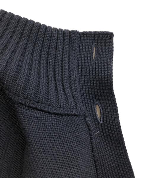 Zanone（ザノーネ）Zanone (ザノーネ) 5ゲージウールソリッドスタンドカラーニットカーディガン ネイビー サイズ:48の古着・服飾アイテム