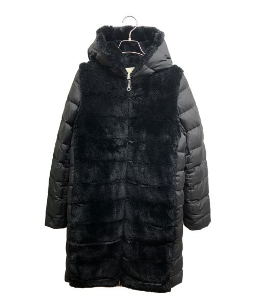 UNITED ARROWS（ユナイテッドアローズ）UNITED ARROWS (ユナイテッドアローズ) フェイクファーコンビ ダウンコート ブラック サイズ:36の古着・服飾アイテム