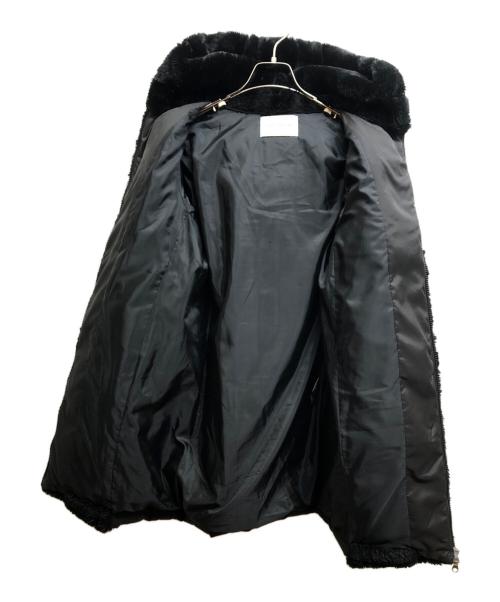 UNITED ARROWS（ユナイテッドアローズ）UNITED ARROWS (ユナイテッドアローズ) フェイクファーコンビ ダウンコート ブラック サイズ:36の古着・服飾アイテム
