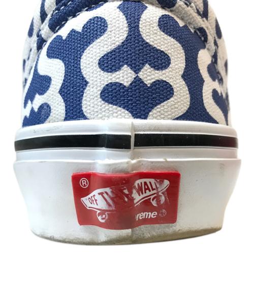 VANS（ヴァンズ）VANS (バンズ) Supreme (シュプリーム) モノグラムSロゴ エラ ローカットスニーカー ブルー サイズ:27の古着・服飾アイテム