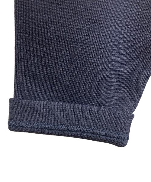 Whim Gazette（ウィムガゼット）Whim Gazette (ウィムガゼット) ミラノリブヨーク切替プルオーバー ネイビー サイズ:FREEの古着・服飾アイテム