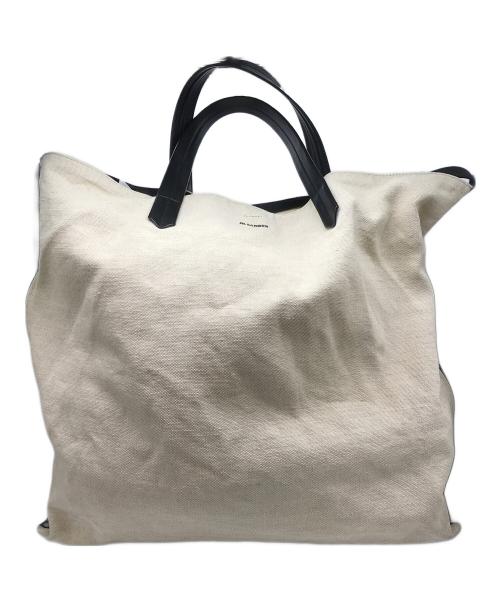 JIL SANDER（ジルサンダー）JIL SANDER (ジルサンダー) TAPE TOTE MD ホワイトの古着・服飾アイテム