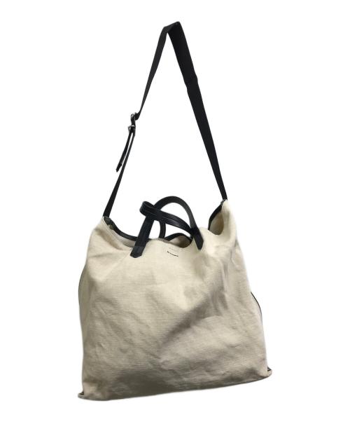 JIL SANDER（ジルサンダー）JIL SANDER (ジルサンダー) TAPE TOTE MD ホワイトの古着・服飾アイテム