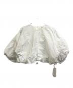 TODAYFULトゥデイフル）の古着「Volumesleeve Cotton Blouse」｜ホワイト