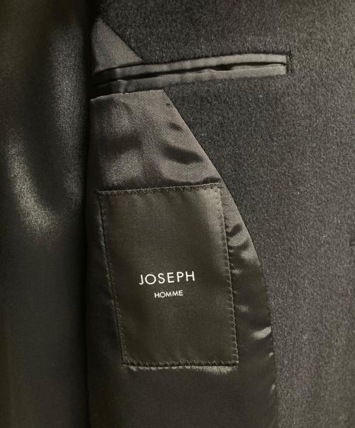 JOSEPH HOMME（ジョゼフ オム）JOSEPH HOMME (ジョゼフ オム) グロッシーウールバルマカーンコート ブラック サイズ:46 未使用品の古着・服飾アイテム