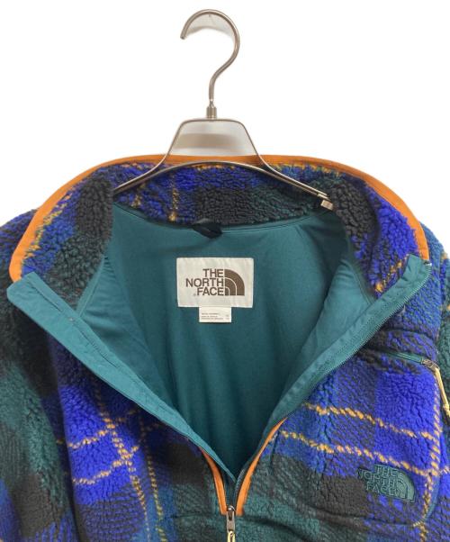 THE NORTH FACE（ザ ノース フェイス）THE NORTH FACE (ザ ノース フェイス) Jacquard Extreme Pile Plaid Jacket ブルー サイズ:XL 未使用品の古着・服飾アイテム