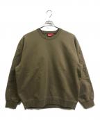 SUPREMEシュプリーム）の古着「Tonal Applique Crewneck」｜ブラウン