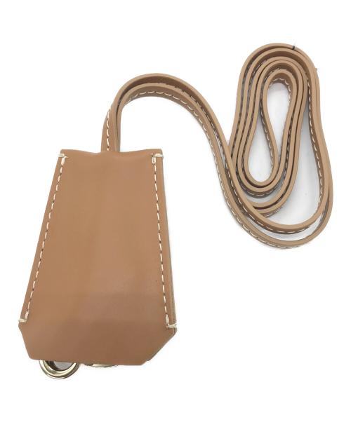 ZANCHETTI（ザンケッティー）ZANCHETTI (ザンケッティー) レザー キーリング ベージュ 未使用品の古着・服飾アイテム