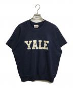 BASSETT WALKERバセットウォーカー）の古着「ヴィンテージ半袖スウェット」｜ネイビー