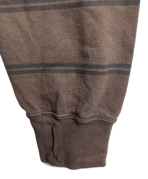 nonnative（ノンネイティブ）nonnative (ノンネイティブ) DWELLER L/S TEE COTTON JERSEY BORDER ブラウン サイズ:2 未使用品の古着・服飾アイテム