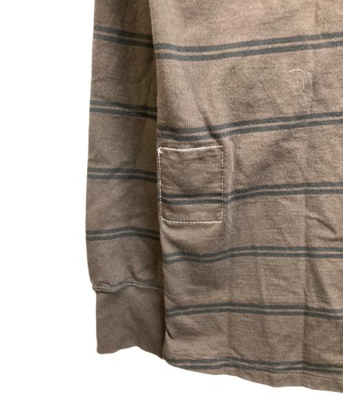 nonnative（ノンネイティブ）nonnative (ノンネイティブ) DWELLER L/S TEE COTTON JERSEY BORDER ブラウン サイズ:2 未使用品の古着・服飾アイテム