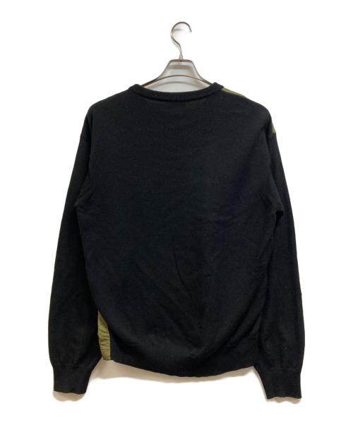 BALENCIAGA（バレンシアガ）BALENCIAGA (バレンシアガ) キルティング 切替 ニット グリーン サイズ:XLの古着・服飾アイテム
