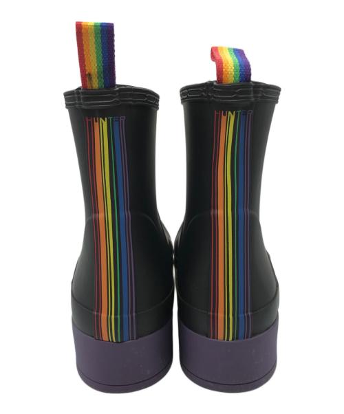 HUNTER（ハンター）HUNTER (ハンター) ORG PRIDE PLAY BOOTS HEELED ブラック サイズ:UK8の古着・服飾アイテム