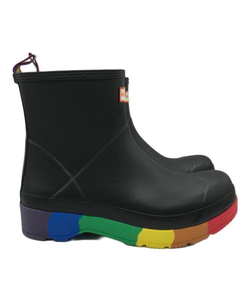 HUNTER（ハンター）HUNTER (ハンター) ORG PRIDE PLAY BOOTS HEELED ブラック サイズ:UK8の古着・服飾アイテム