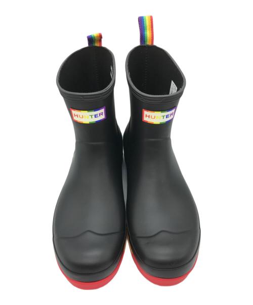HUNTER（ハンター）HUNTER (ハンター) ORG PRIDE PLAY BOOTS HEELED ブラック サイズ:UK8の古着・服飾アイテム