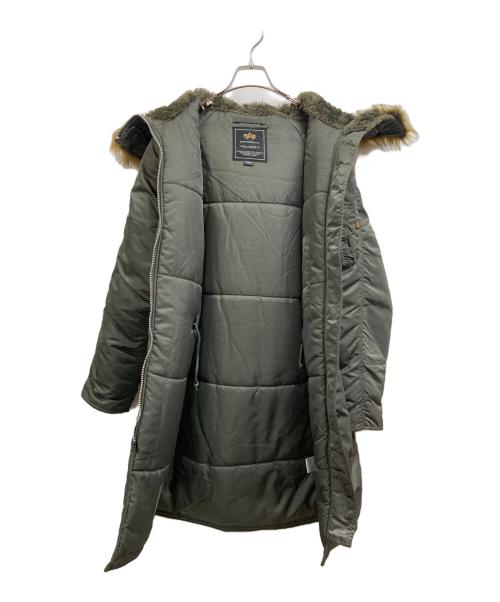 ALPHA（アルファ）ALPHA (アルファ) BEAMS Lights (ビームスライト) 別注N-3Bロングコート カーキ サイズ:Mの古着・服飾アイテム