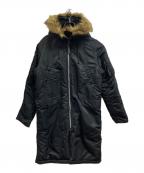 ALPHA×BEAMS Lightsアルファ×ビームスライト）の古着「別注N-3Bロングコート」｜ブラック