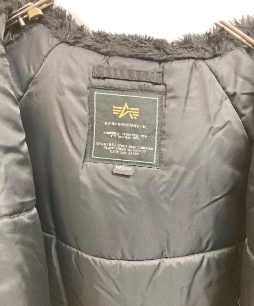 ALPHA（アルファ）ALPHA (アルファ) BEAMS Lights (ビームスライト) 別注N-3Bロングコート ブラック サイズ:Mの古着・服飾アイテム