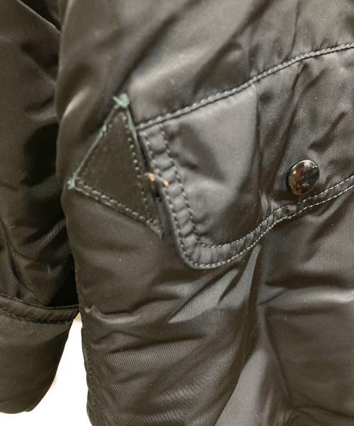 ALPHA（アルファ）ALPHA (アルファ) BEAMS Lights (ビームスライト) 別注N-3Bロングコート ブラック サイズ:Mの古着・服飾アイテム