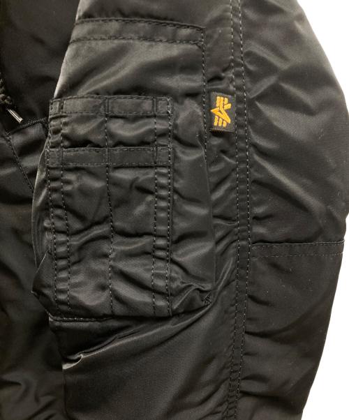 ALPHA（アルファ）ALPHA (アルファ) BEAMS Lights (ビームスライト) 別注N-3Bロングコート ブラック サイズ:Mの古着・服飾アイテム