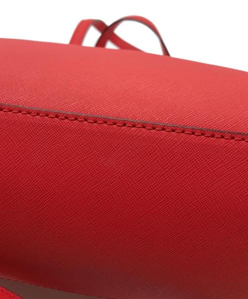 Kate Spade（ケイトスペード）Kate Spade (ケイトスペード) 2WAYバッグ レッドの古着・服飾アイテム