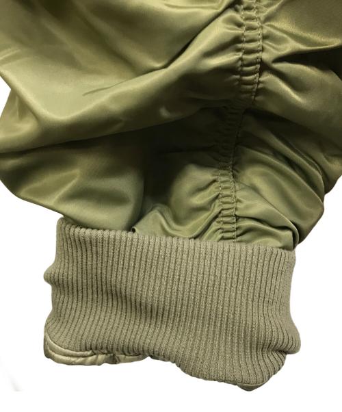 THUG CLUB（サグ クラブ）THUG CLUB (サグ クラブ) A WINGLESS BIRD ギャザーアームボンバージャケット グリーン サイズ:4の古着・服飾アイテム