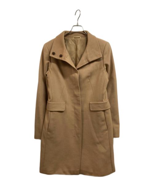 Max Mara Studio（マックスマーラ ストゥディオ）MAX MARA STUDIO (マックスマーラ ストゥディオ) ウールスタンドカラーコート キャメル サイズ:J44の古着・服飾アイテム
